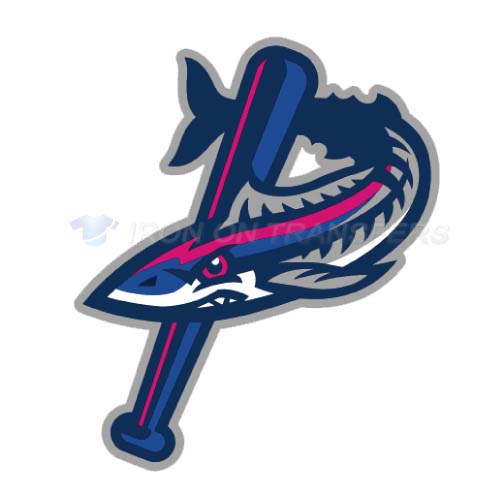 Pensacola Blue Wahoos Iron-on Stickers (Heat Transfers)NO.7746